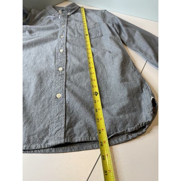 Flint And Tinder Shirt Huckberry Mens M SELVEDGE ARCHITECT Blue Oxford Preppy - Picture 8 of 10